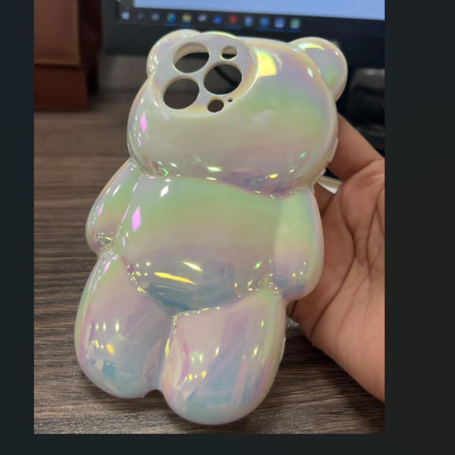 PK186 electroplated laser bear case
