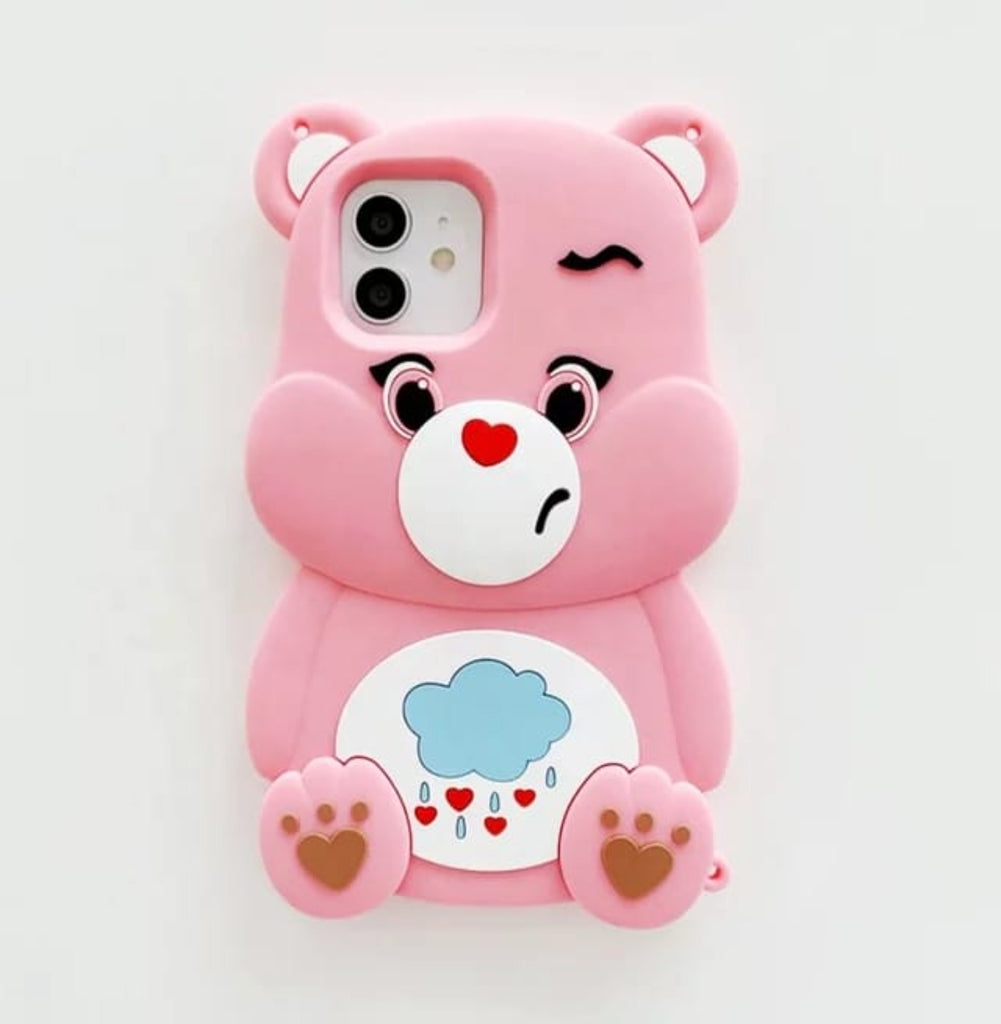 PK143 Bear shaped 3d case pink pk vers