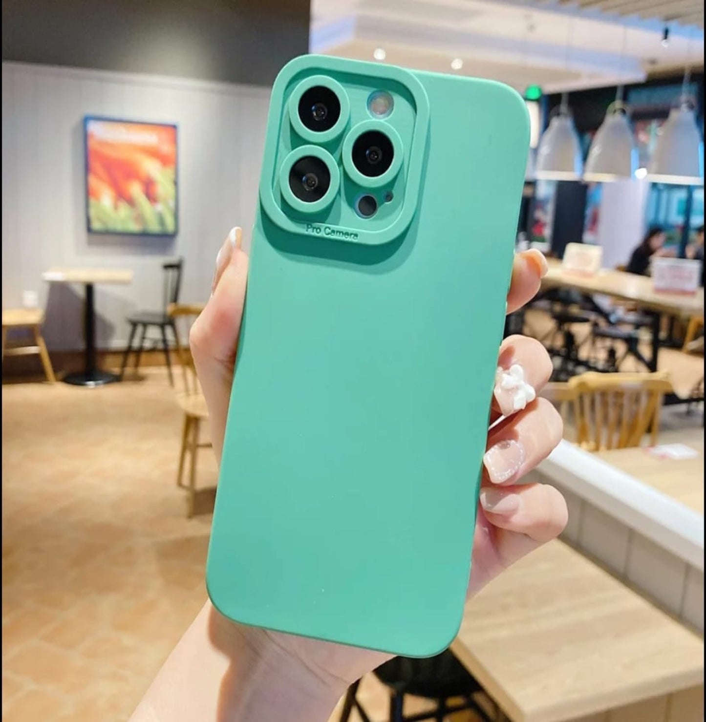 PK148 Silicon case with camera protection green