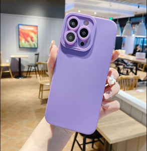 PK148 Silicon case with camera protection purple lavender.