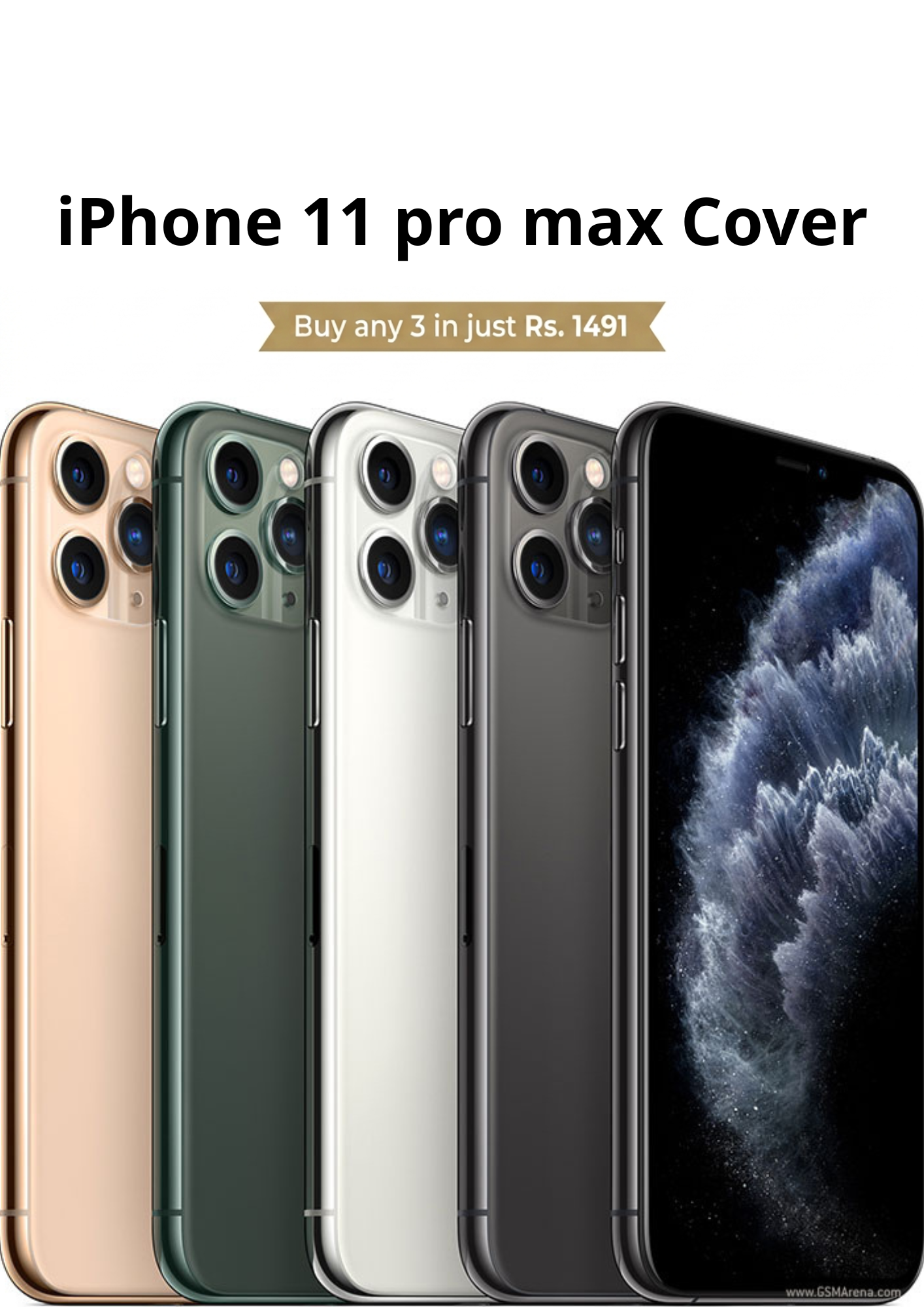 Iphone 11 pro max - Buy 3 for Rs.1,491