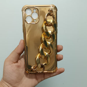 PK137 Chain Electroplated case - gold - iphone 11 pro