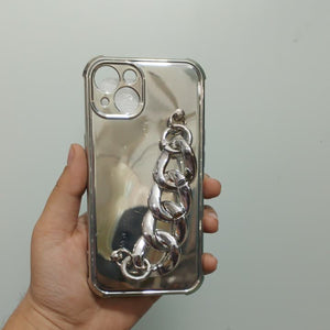PK137 Chain Electroplated case - silver - iphone 13