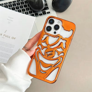 PK230 Clown hollow electroplated case - orange