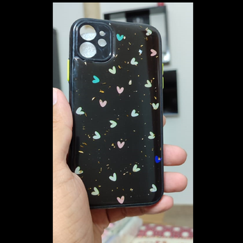 PK166 new mix cases imp black with colorful hearts
