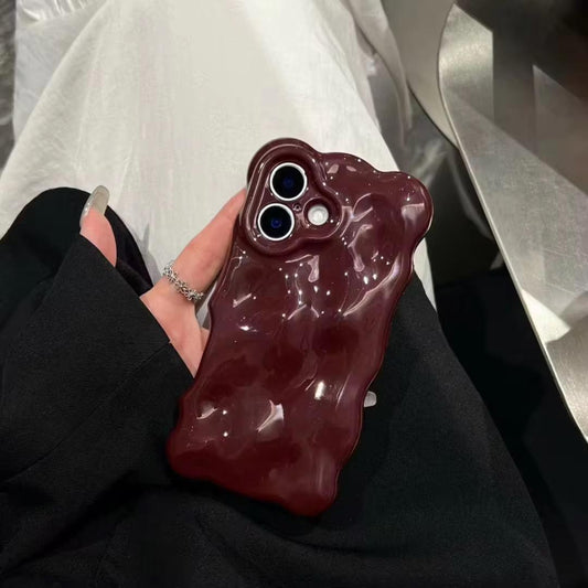 PK236 Burgandy Wavy Case