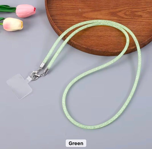 PK169 Glittery Phone Necklace - Green