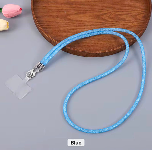 PK169 Glittery Phone Necklace - Blue