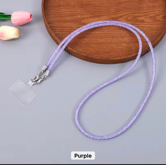 PK169 Glittery Phone Necklace - Purple