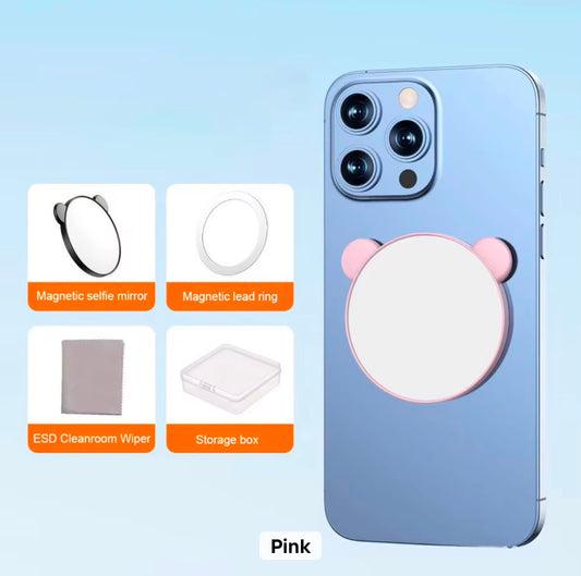 PK216 mirror magsafe selfie holder - pink