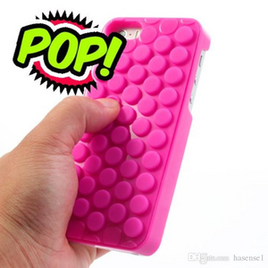 PK054 bubble wrap case pink