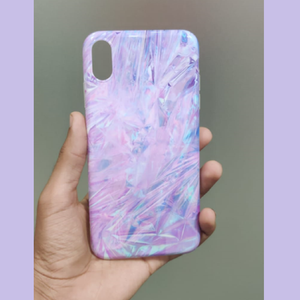 PK091 Purple marble silicon case