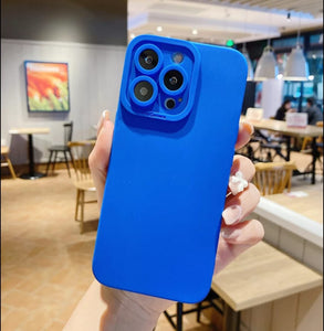 PK148 Silicon case with camera protection dark blue