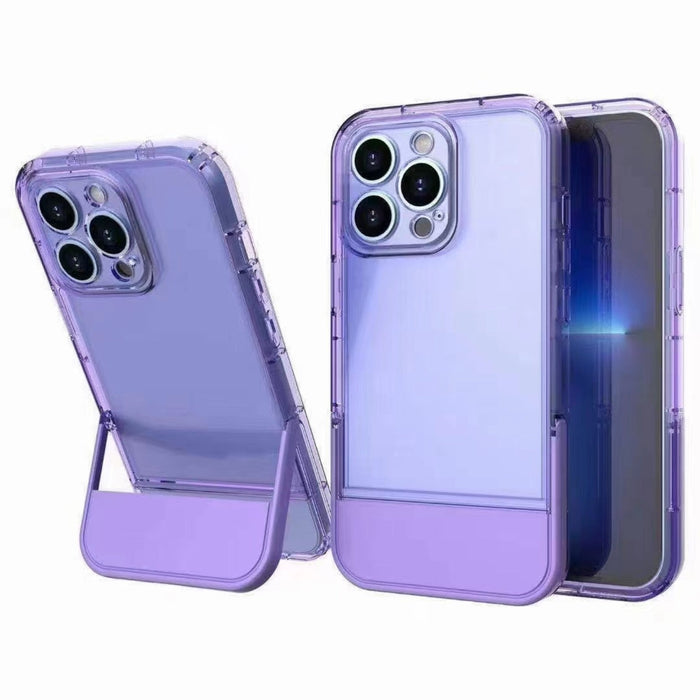 PK152 Translucent cases with stand purple