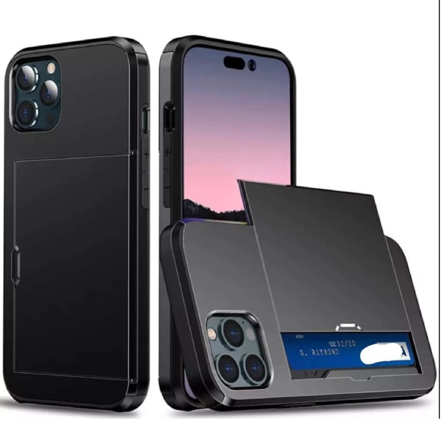 PK145 Sliding Cardholder case black